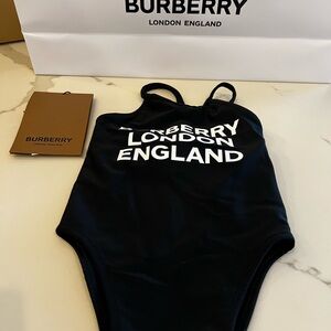 NWOT BURBERRY Elegant Black Swimwear 12M